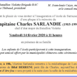Inauguration de la plaque Capitaine Charles SARLANDIE